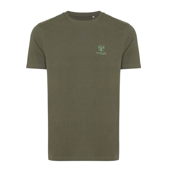 Obrázky: Unisex tričko Bryce, rec.bavlna, khaki XL, Obrázek 4