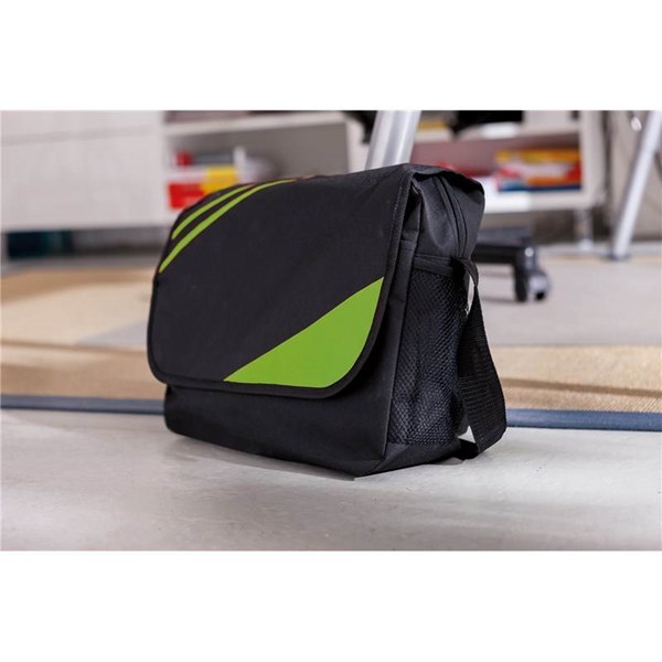 Obrázky: Konferenční taška se zelenou klopou na suchý zip, Obrázek 2