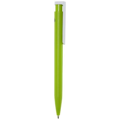 Obrázky: Limetkové kuličkové pero, bílý klip, rec. plast, ČN, Obrázek 5
