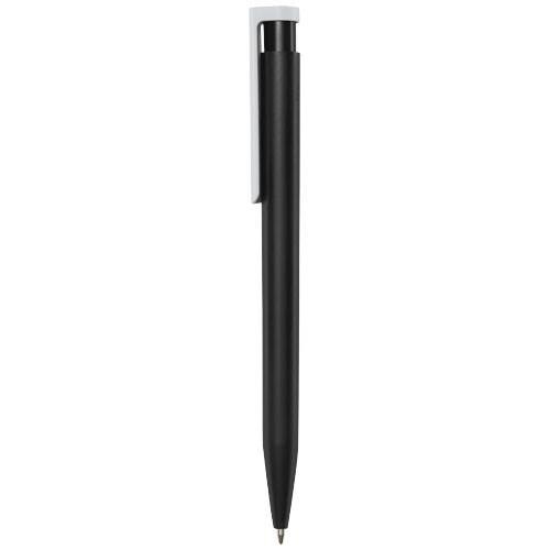 Obrázky: Černé kuličkové pero, bílý klip, rec. plast, ČN, Obrázek 3