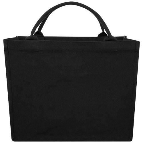 Obrázky: Pevná nákupní černá recyklovaná taška, 500g, Obrázek 4