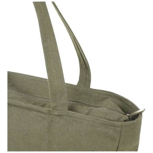 Obrázky: Zelená recyklov. nákupní taška se zipem, 500g, Obrázek 3