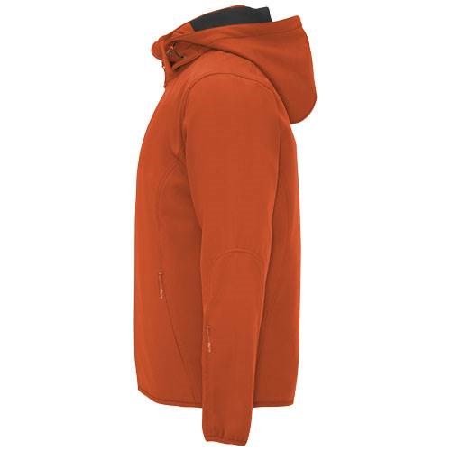 Obrázky: Oranžová unisex softshellová bunda Siberia XS, Obrázek 7