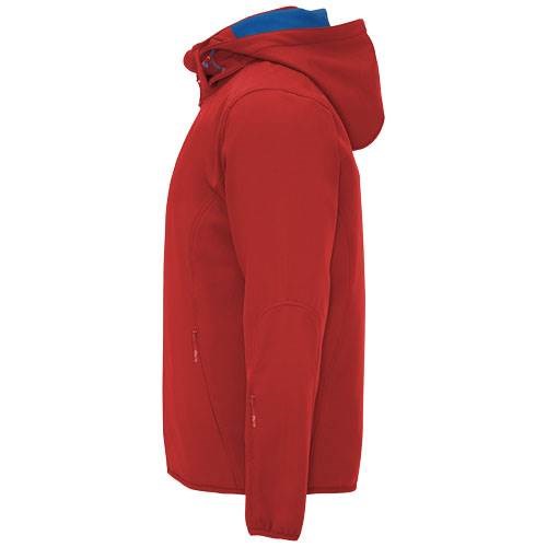 Obrázky: Červená unisex softshellová bunda Siberia XS, Obrázek 7