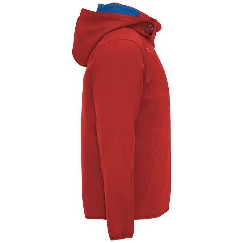 Obrázky: Červená unisex softshellová bunda Siberia XL, Obrázek 8