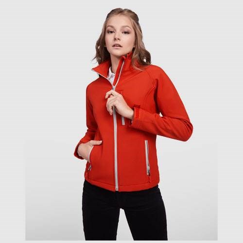 Obrázky: Červená dámská softshellová bunda Antartida M, Obrázek 4