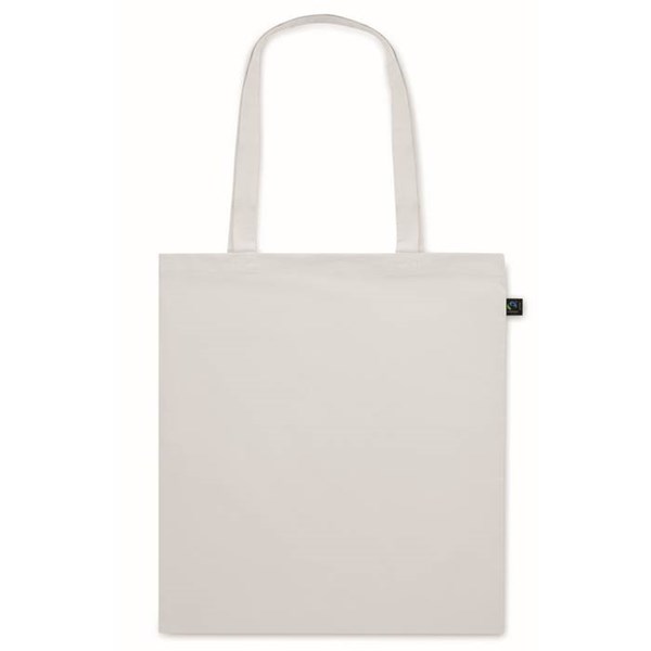 Obrázky: Bílá nákupní taška z fairtrade BA 140g, delší uši, Obrázek 2