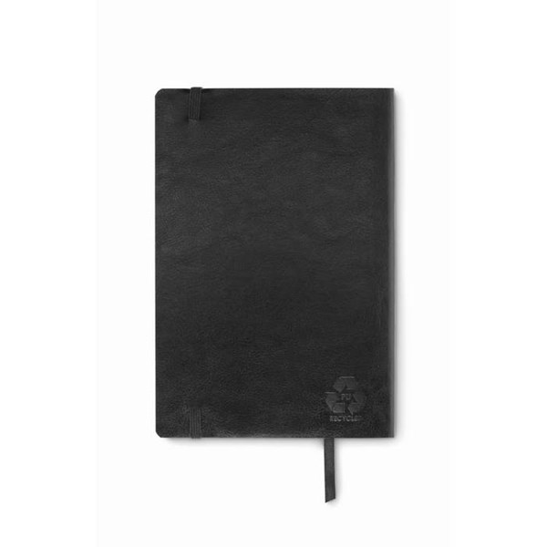Obrázky: Černý recyklovaný zápisník A5 s měkkými deskami, Obrázek 4