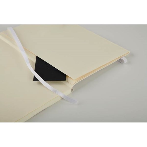 Obrázky: Bílý recyklovaný zápisník A5 s měkkými deskami, Obrázek 3