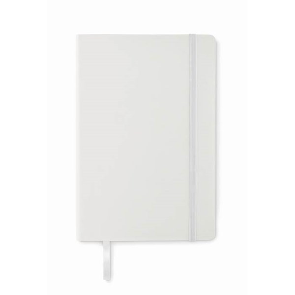 Obrázky: Bílý recyklovaný zápisník A5 s měkkými deskami, Obrázek 4