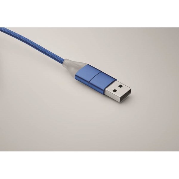 Obrázky: Modrý nabíjecí kabel 4v1, typ C, Obrázek 6