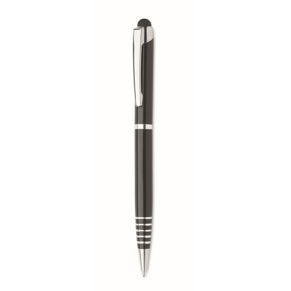 Obrázky: Černé otočné kuličkové pero se stylusem, MN
