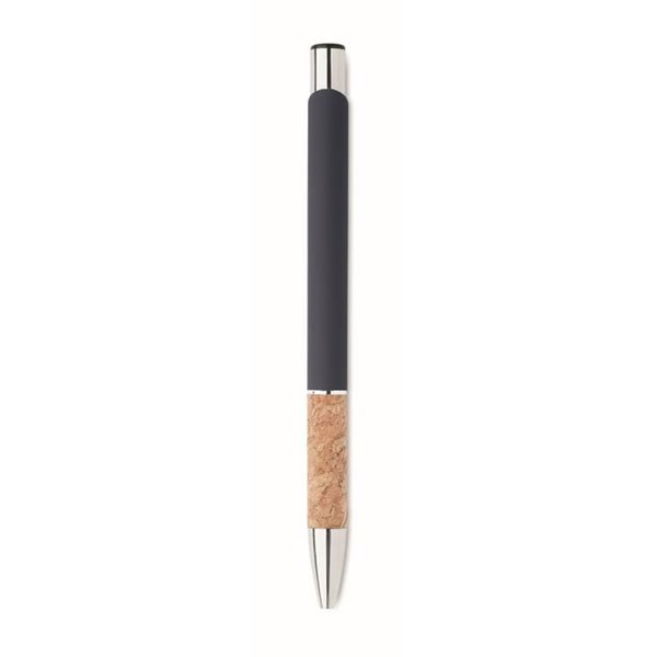 Obrázky: Hliníkové pero s korkovým úchopem, modrá, MN, Obrázek 6