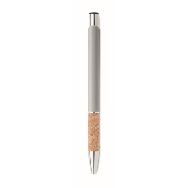 Obrázky: Hliníkové pero s korkovým úchopem, stříbrná, MN, Obrázek 6
