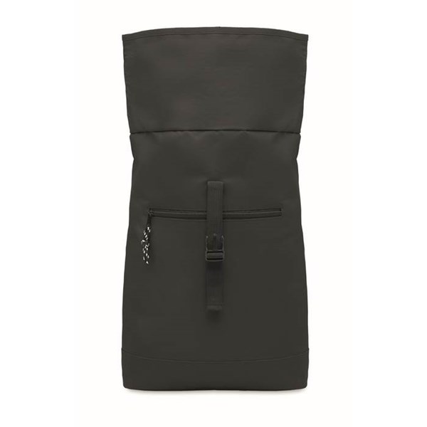Obrázky: Černý polyest. rolovací batoh na notebook, Obrázek 4