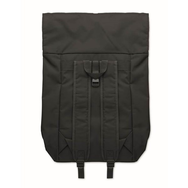 Obrázky: Černý polyest. rolovací batoh na notebook, Obrázek 8