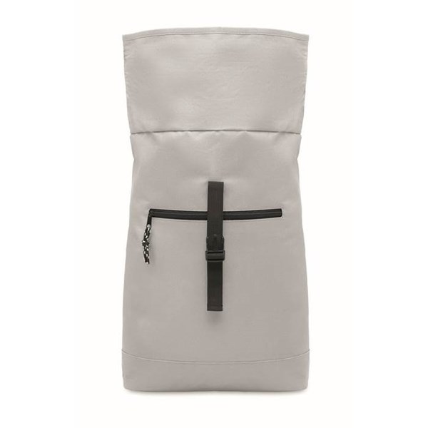 Obrázky: Bílý polyest. rolovací batoh na notebook, Obrázek 4