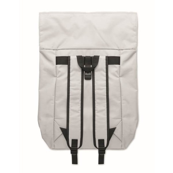 Obrázky: Bílý polyest. rolovací batoh na notebook, Obrázek 8