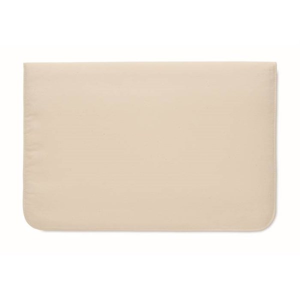 Obrázky: Bílé pouzdro na notebook z bavlny 220 g/m², Obrázek 4