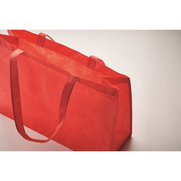 Obrázky: Taška z netkané textilie RPET, červená, Obrázek 4