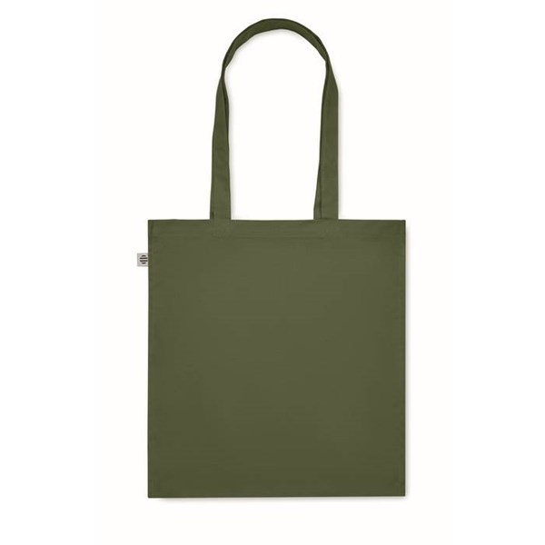 Obrázky: Tm. zelená nákupní taška 220g, bio BA, dl. držadla, Obrázek 5
