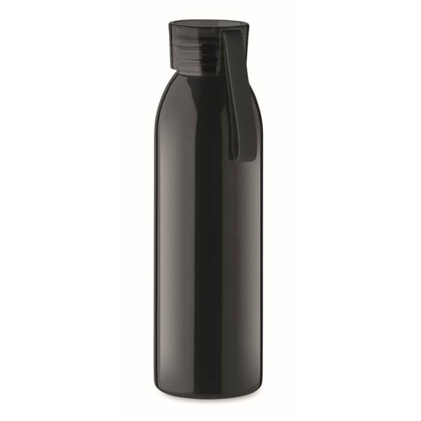 Obrázky: Černá jednostěnná nerezová láhev 650 ml