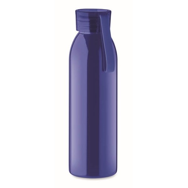 Obrázky: Modrá jednostěnná nerezová láhev 650 ml