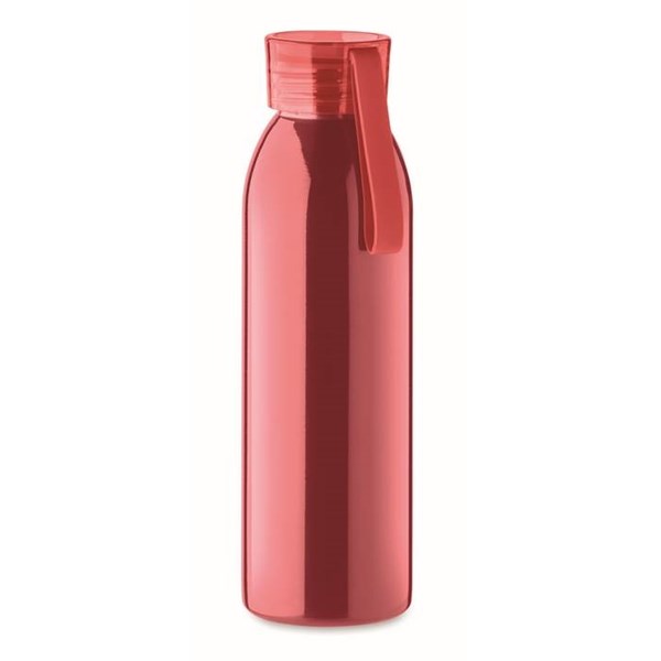 Obrázky: Červená jednostěnná nerezová láhev 650 ml