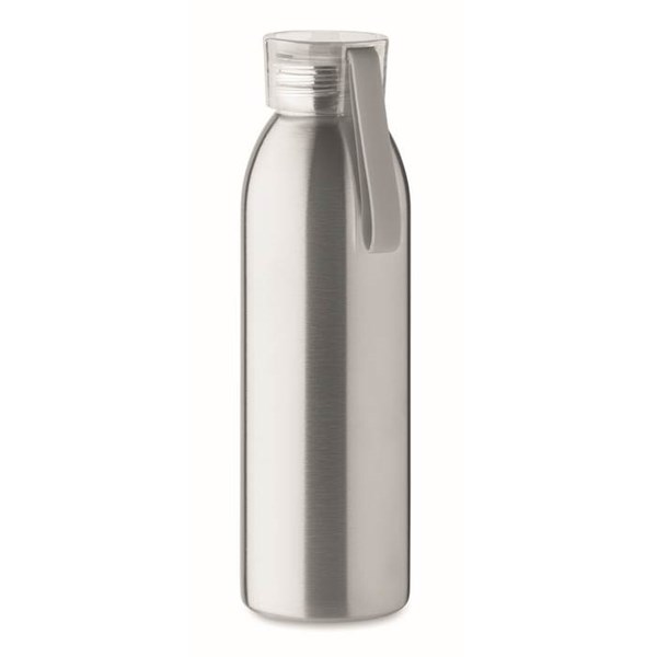 Obrázky: Matně stříbrná jednostěnná nerezová láhev 650 ml