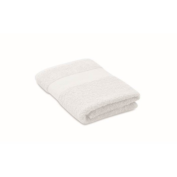 Obrázky: Bílý ručník z bio bavlny 50x30 cm 360g/m2