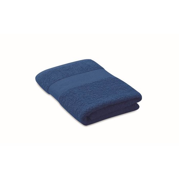 Obrázky: Král. modrý ručník z bio bavlny 50x30 cm 360g/m2
