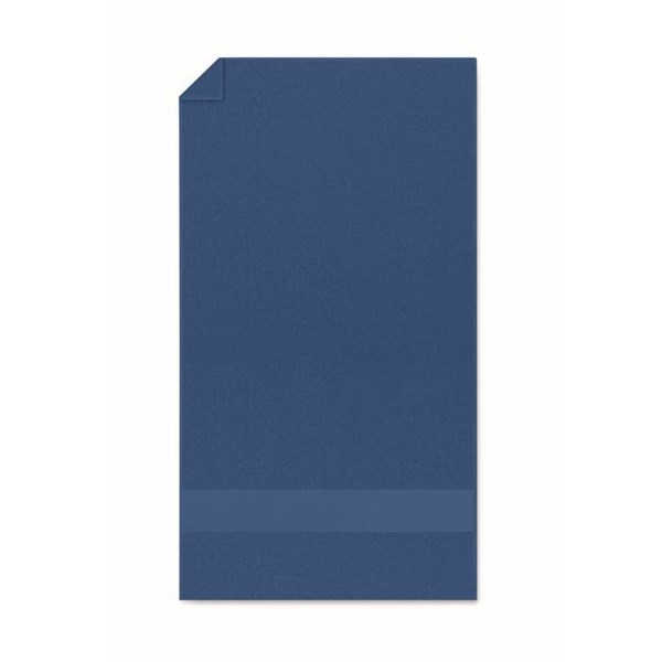 Obrázky: Král. modrý ručník z bio bavlny 50x30 cm 360g/m2, Obrázek 2