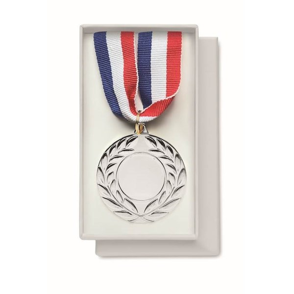 Obrázky: Stříbrná medaile o průměru 5 cm
