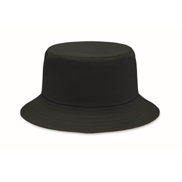 Obrázky: Černý klobouček z broušené bavlny 260g