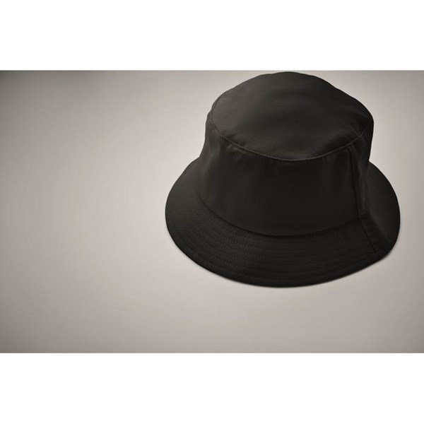 Obrázky: Černý klobouček z broušené bavlny 260g, Obrázek 3