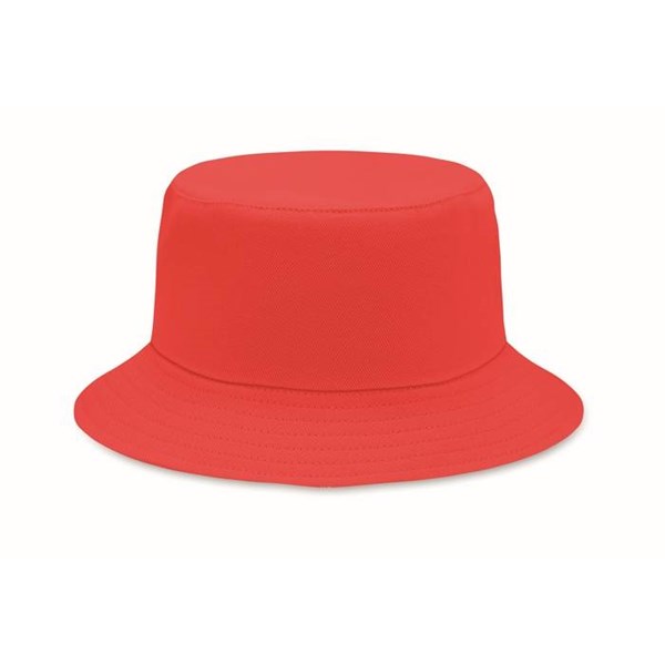 Obrázky: Červený klobouček z broušené bavlny 260g