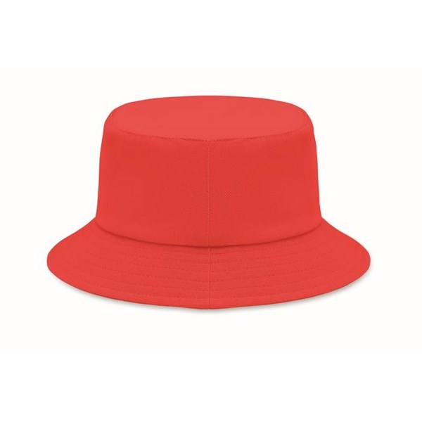 Obrázky: Červený klobouček z broušené bavlny 260g, Obrázek 2
