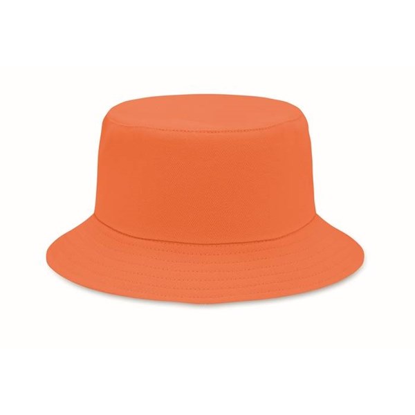 Obrázky: Oranžový klobouček z broušené bavlny 260g