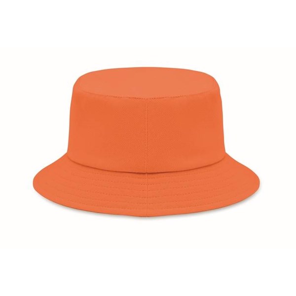 Obrázky: Oranžový klobouček z broušené bavlny 260g, Obrázek 2