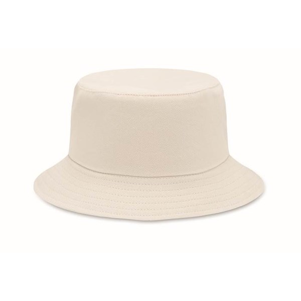 Obrázky: Béžový klobouček z broušené bavlny 260g