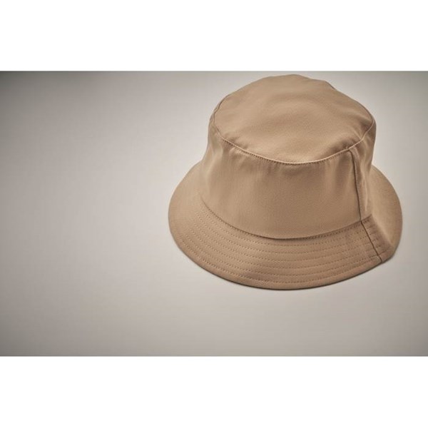 Obrázky: Béžový klobouček z broušené bavlny 260g, Obrázek 3