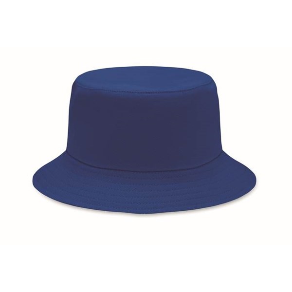 Obrázky: Král. modrý klobouček z broušené bavlny 260g