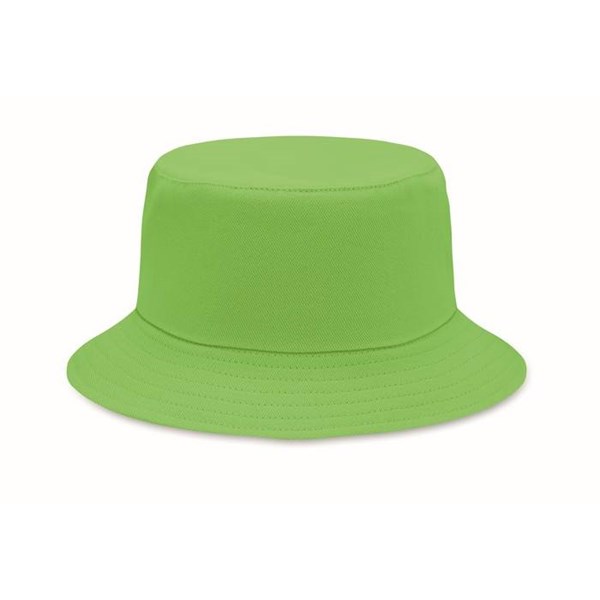 Obrázky: Sv. zelený klobouček z broušené bavlny 260g
