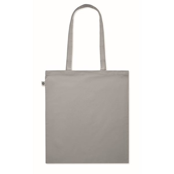 Obrázky: Nákupní taška z bio bavlny, 180g, středně šedá, Obrázek 3
