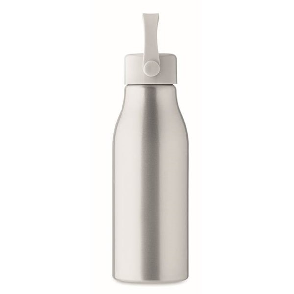 Obrázky: Matně stříbrná hliník. láhev 650 ml, silikon.poutko, Obrázek 6