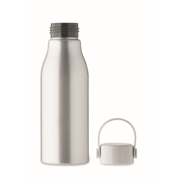Obrázky: Matně stříbrná hliník. láhev 650 ml, silikon.poutko, Obrázek 7