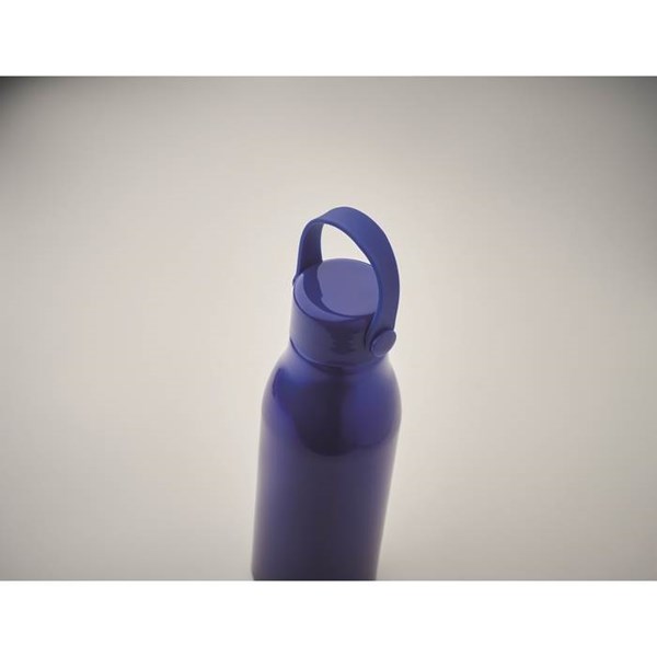 Obrázky: Hliníková láhev 650 ml modrá se silikon. poutkem, Obrázek 3