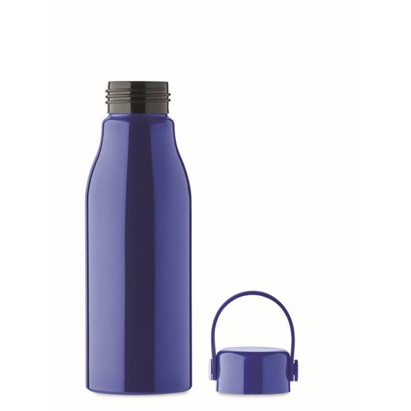 Obrázky: Hliníková láhev 650 ml modrá se silikon. poutkem, Obrázek 7