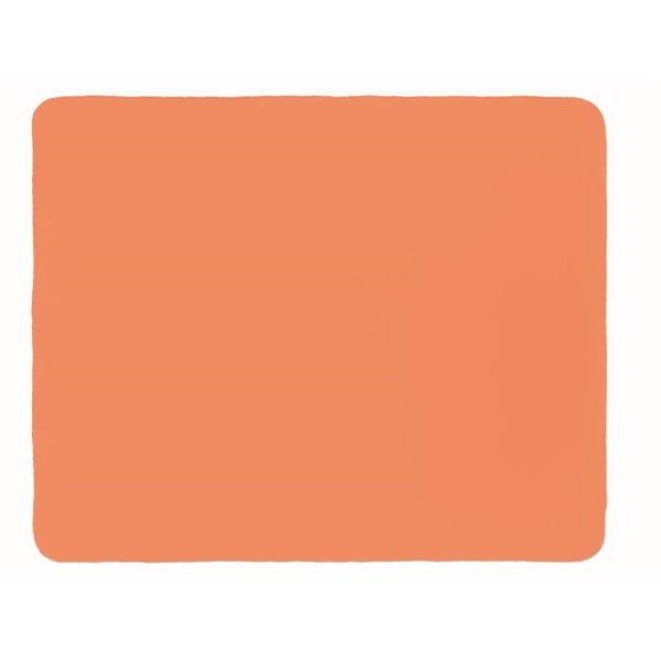 Obrázky: Fleecová cestovní deka z RPET s obalem, oranžová, Obrázek 5