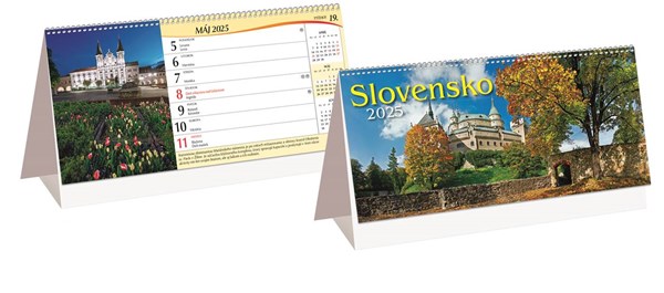 Obrázky: SLOVENSKO II., stolový riadkový kalendár, 297x138, Obrázek 2
